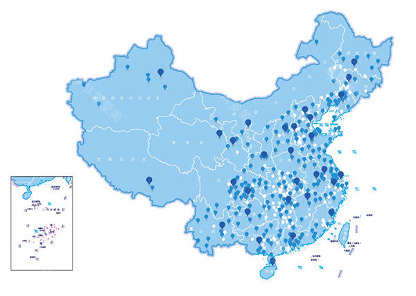 爱尔眼科门店分布图
