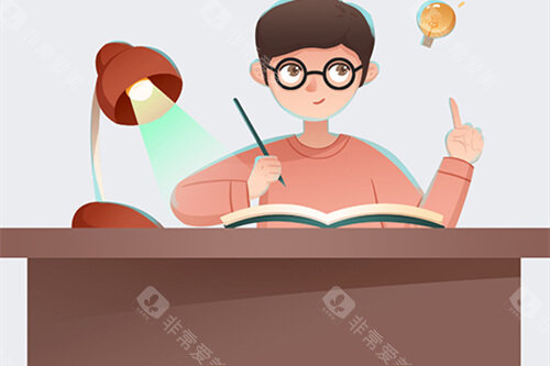 近视眼人物漫画图